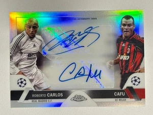 2023 Topps Chrome Carlos/Cafu Dual Auto 726662 - Picture 1 of 2