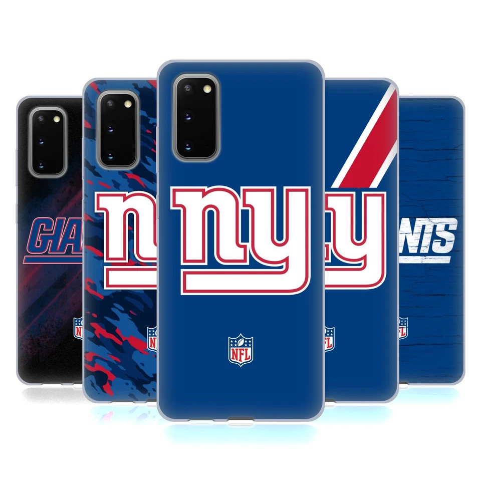 NFL NEW YORK GIANTS LOGO CUSTODIA COVER MORBIDA IN GEL PER SAMSUNG TELEFONI 1 - Immagine 1 di 1