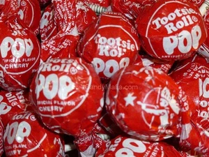 Tootsie Pops Cherry 60 pops Cherry Tootsie pop lollipop bulk candy sucker - Picture 1 of 2
