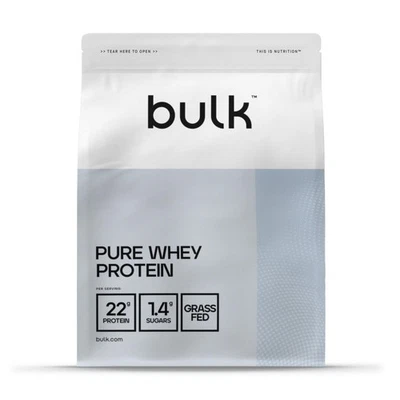 Bulk Pure Whey Protein Powder Banana 22g Protein and 5g BCAAs per Scoop Whey - Immagine 1 di 4
