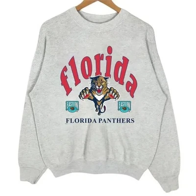 Sudadera Florida Panthers Estilo Vintage Cuello Redondo AN62849 Foto 1 de 2