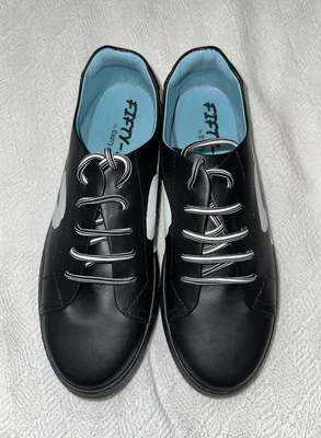 Thierry Rabotin FIFTY-12 黑色皮革运动鞋,尺寸 40 全新 — 第 1/4 张图片