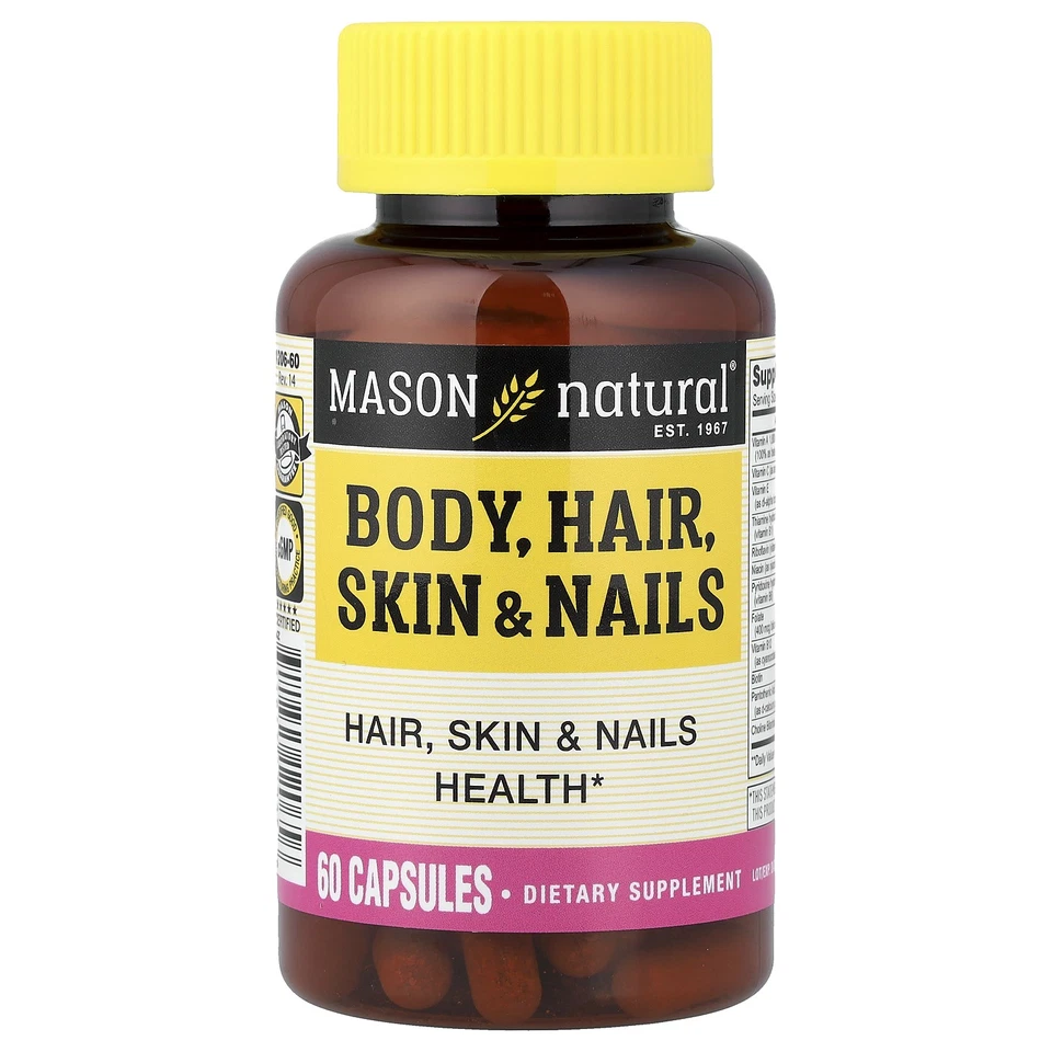 Body, Hair, Skin & Nails, 60 Capsules - Image 1 of 3