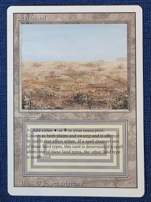 Scrubland MTG Revised NM Unplayed Direct to Sleeve - Image 1 of 3