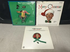 3x Bing Crosby CHRISTMAS LP: SEALED Greatest Hits White,Merry,A Time To Be Jolly - Picture 1 of 4