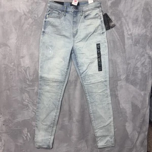 Banana Republic Damen Gr. 26 High Rise Skinny Jeans Blau Distressed Soft Touch - Bild 1 von 14