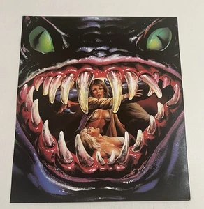 Creepozoids Werbe Klappbogen Linnea Quigley Horror Sci-Fi 1987 Promo - Bild 1 von 5