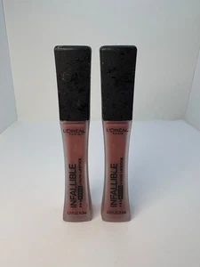2 PACK L'oreal Infallible Liquid Lipstick Milk and Cookies #364 NEW -BROKEN SEAL - Picture 1 of 3