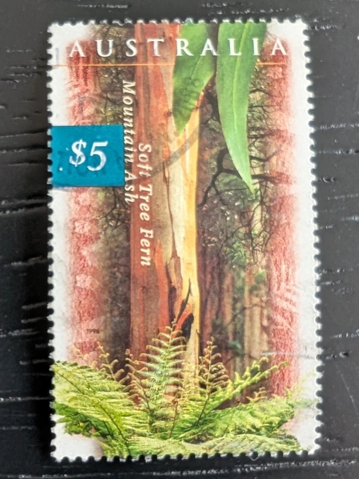 AUSTRALIA Scott's 1534 ( 1v ) Forest F/VF Used ( 1996 ) - Soft Tree Fern - Image 1 of 2