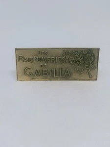 rare plaque de vitrine pour les parfumeries GABILLA (1920) - Foto 1 di 3