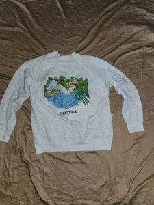 Vintage Minnesota Ducks Mallard Sweatshirt Pullover No Tag Size Small? - Picture 1 of 6