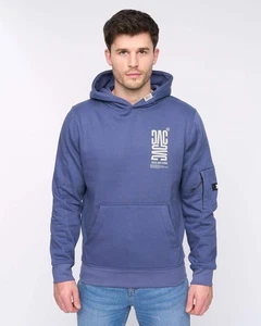 Sudadera con capucha para hombre azul/azul marino - pato y cubierta - 'TREMAKE' - Imagen 1 de 10