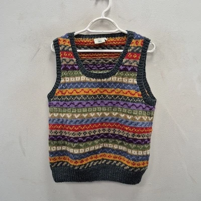 Pachamama Colorado Wool Knit Tank Sweater Vest Fair Isle Multicoloured Medium - Image 1 of 4