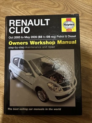Haynes Manual Renault Clio Oct 2005 to May 2009 55 to 09 reg petrol diesel - Image 1 of 2