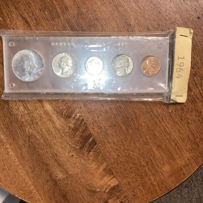 Uncirculated 1964 Coins Solid Silver And Copper Never Opened Or Touched Ever! - Image 1 of 4
