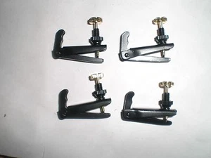 100 PCs of Violin fine tuners 4/4, black and gold color fiddle adjusters - Picture 1 of 2
