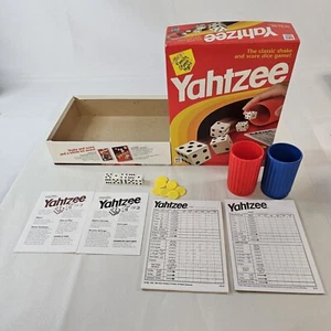 Yahtzee Game 1998 Milton Bradley Hasbro Dice Game Complete -Some Score Sheets - Picture 1 of 10