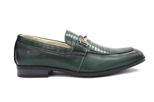 Zapatos de vestir mocasines de cuero bosque Antonio Cerrelli 7051 para hombre - Imagen 1 de 7