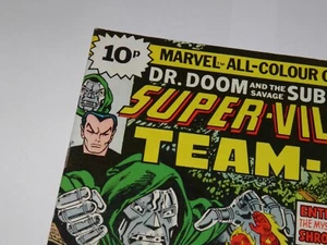 Marvel SUPER-VILLAIN TEAM-UP # 6 June 1976 Dr Doom & Sub-Mariner VFN HIGH UK Var - Picture 1 of 7