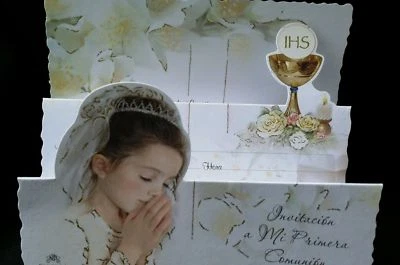 Invitaciones de Primera Comunion(Spanish First Communion Invitations niña - Image 1 of 4