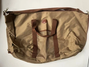 CLEAN! NEW Vintage RALPH LAUREN *LARGE Polo Tan CANVAS Satchel BAG Overnight - Picture 1 of 6