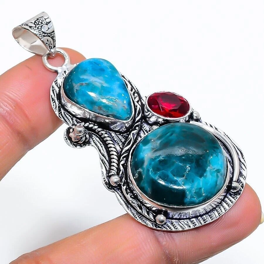 Ciondolo gioielli in argento sterling 925 fatto a mano con pietra preziosa... - Immagine 1 di 1