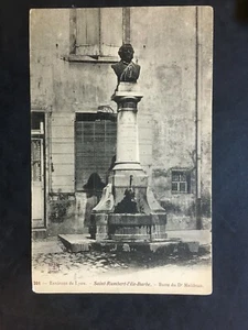 Carte Postale Ancienne LYON - ST RAMBERT - L'ILE BARBE - Buste du Dr Maliban - Picture 1 of 2