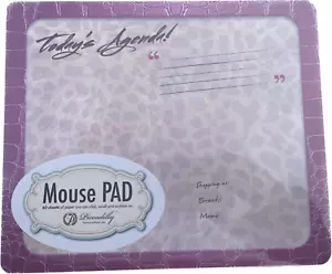 Mouse Pad Pink Leather and Leopard print - Picture 1 of 3