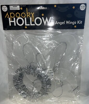 *NUEVO*- Alas Brillantes Plateadas y Blancas, Diadema Halo - Conjunto de Vestir - Multiocasión Foto 1 de 3