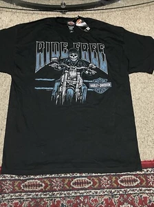 NWT 2022 Dubai Harley Davidson T-Shirt Black Size L Biker Rare Motorcycle - Picture 1 of 7