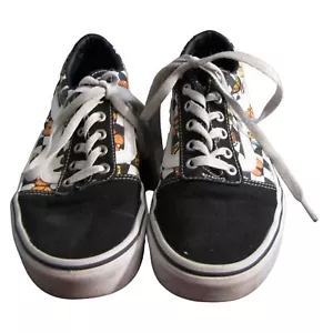 Sneakers VANS 8.5 nere bianche a quadri Old Skool farfalle - Foto 1 di 3