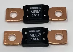 Fusible atornillado 300A Time Delay 32V 298300 MEGA Littelfuse 0298 serie, paquete de 2 - Imagen 1 de 3