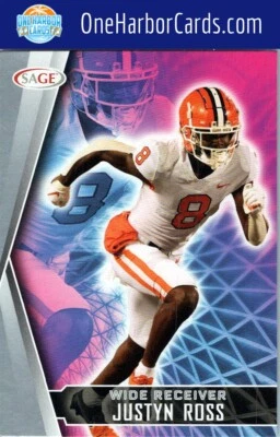 2022 SAGE Clemson Tigers #139 Justyn Ross - Image 1 of 2