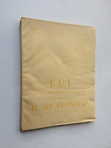 Henri de Regnier "Er oder die Frauen und die Liebe" E.O. sur Rives, Edit° Kra 1928 - Bild 1 von 3