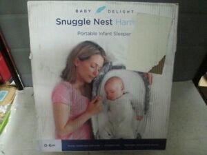 Baby Delight Snuggle Nest Harmony Portable Infant Sleeper Lounger Gray Elefontes
