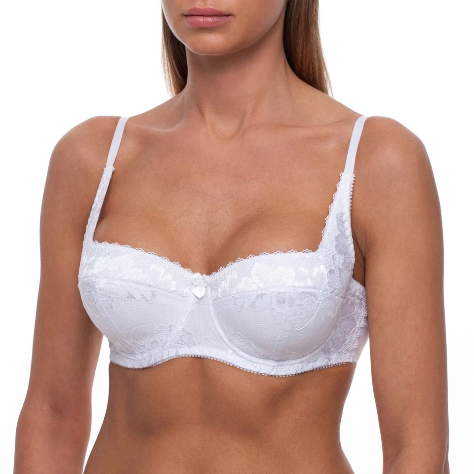 Push Up Bra Lift Bandeau Lace Sexy Plus Size PushUp Balconette Padded Underwire - Image 1 of 1