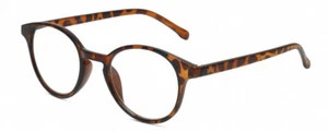 Elle Designer Damen blau hell blockierende Brille Schildkröte Havanna brauner Fleck 49 mm - Bild 1 von 5
