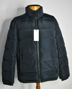 NWT Cole Haan Sz M Signature Puffer Full Zip Navy Winter Warm Coat $225 - Picture 1 of 11