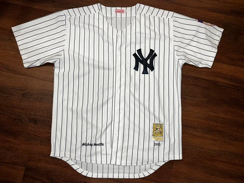 Mickey Mantle New York Yankees Mitchell & Ness Cooperstown 1951 Jersey Sz 54 Cover
