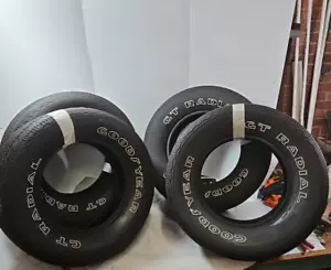 Set of (4) Factory Original 1979 C3 Corvette Goodyear GT Radial P255/60R15 tires - Picture 1 of 24