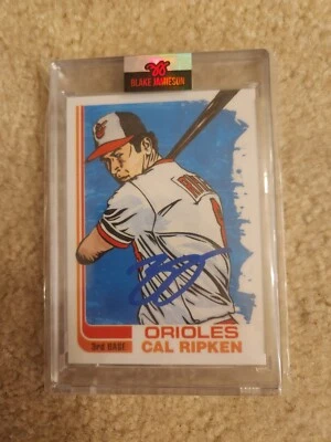 Cal Ripken Blake Jamieson Autograph Blue Paint AUTO /26 Topps Project 2020 - Image 1 of 4