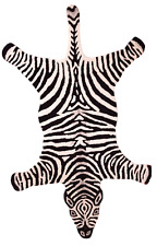 Hand Tufted Wool Zebra Rug Animal Carpet 1.2m X 1.8m African for Home