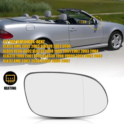 Espejo retrovisor cristal ajuste mercedes-benz clk320 1998-2002 lado pasajero térmico ga-me2103 Foto 1 de 4