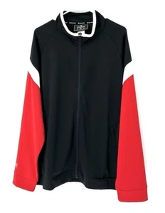 Holloway NWOT Full Zip Track Jacket Men's XL Long Sleeve Top Activewear Black - Picture 1 of 5