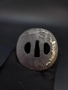 Espada japonesa dinastía Tang figuras Tsuba para Wakzaishi, antiguo período Edo, A169 - Imagen 1 de 9