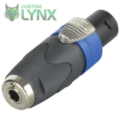 2 x (DUE) Neutrik NA4LJX adattatore jack da 1/4" da altoparlante a presa jack PRO