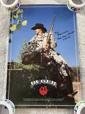 Póster Ruger firmado por Kelly Glenn Kimbro, modelo 96 palanca rifle de acción NRA 16x24 Foto 1 de 3