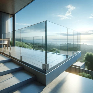 12mm Clear Toughened Glass Panel 1200 x 1087mm Fast & Free Delivery - Picture 1 of 5