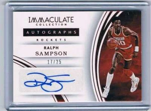 2015-16 Panini Immaculate Autographs Red #38 Ralph Sampson NM-MT Auto /25 Rocket - Picture 1 of 1