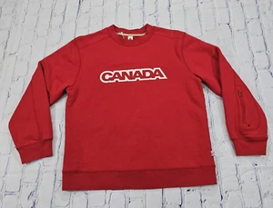 HBC 2005 Official Team Canada Olympic Red Y2K Sweatshirt BOYS SIZE 10/12 - Picture 1 of 14